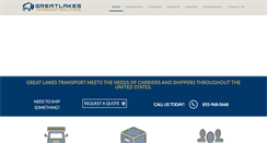 Desktop Screenshot of greatlakestransport.com